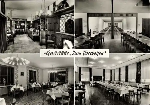 Ak Greven in Westfalen, Gaststätte Zum Vosskotten, Inh. Josef Temme, Kegelbahn