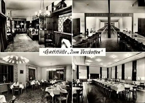 Ak Greven in Westfalen, Gaststätte Zum Vosskotten, Inh. Josef Temme, Kegelbahn