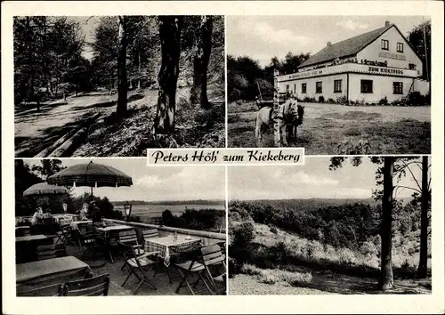Ak Ehestorf Rosengarten in Niedersachsen, Peters Höh zum Kiekeberg, Außenansicht, Terrasse