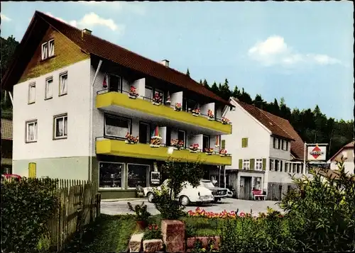 Ak Gompelscheuer Enzklösterle im Schwarzwald, Haus Girrbach, Außenansicht