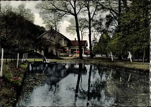 Ak Bad Rothenfelde am Teutoburger Wald, Cafe Restaurant Forstgarten, Außenansicht