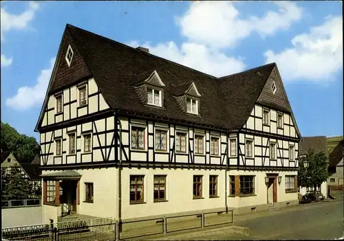Ak Bödefeld Schmallenberg Hochsauerland, Gasthof Pension Haus Fehr, Außenansicht
