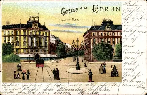 Litho Berlin Tiergarten, Potsdamer Platz