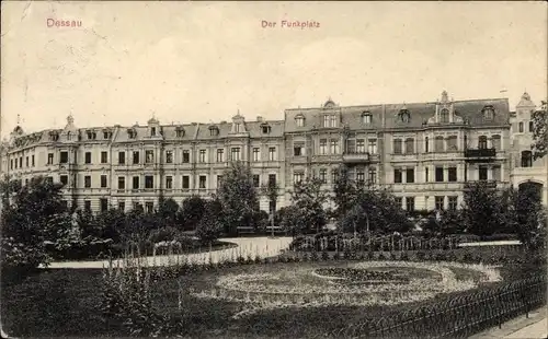 Ak Dessau in Sachsen Anhalt, Funkplatz