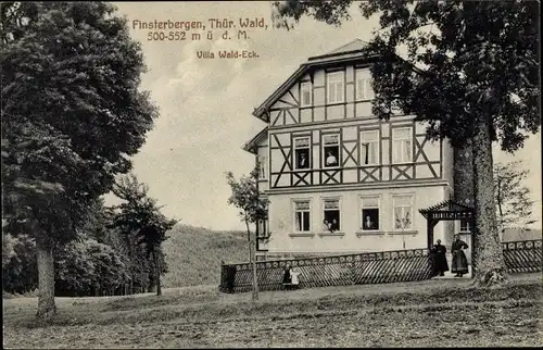 Ak Finsterbergen Friedrichroda Thüringen, Villa Wald Eck