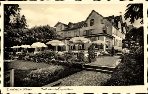 Ak Hahnenklee Bockswiese Goslar im Harz, Teil des Kafffeegartens