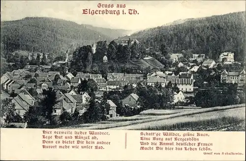 Ak Elgersburg in Thüringen, Gesamtansicht