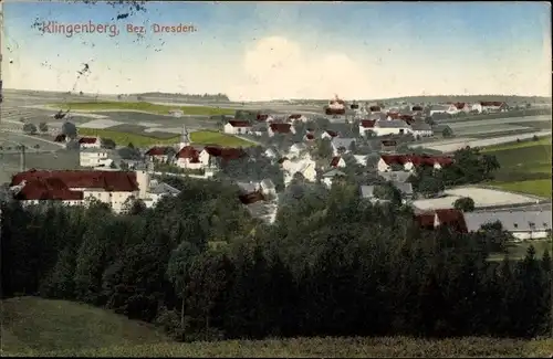 Ak Klingenberg im Erzgebirge Sachsen, Totale