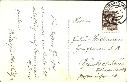 Ak Braunau am Inn Oberösterreich, Fliegeraufnahme