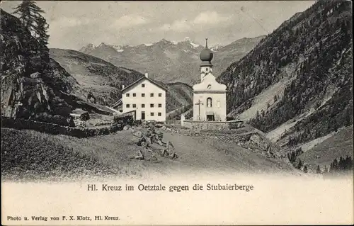 Ak Sölden in Tirol, Kaplaneikirche Heiligkreuz