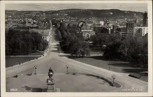 Ak Oslo Norwegen, Panorama