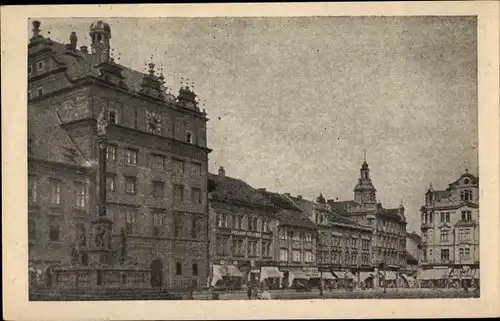 Ak Plzeň Pilsen Stadt, Platz