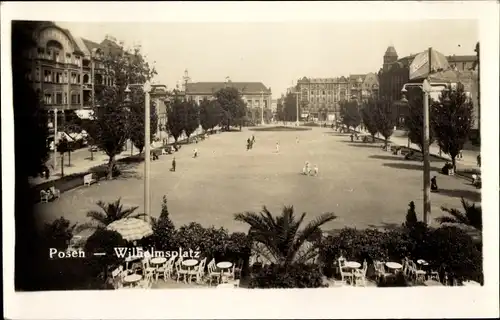 Ak Poznań Posen, Wilhelmsplatz