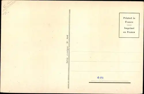 Ak Junge mit Blumen auf einer Leiter, Mädchen am Fenster