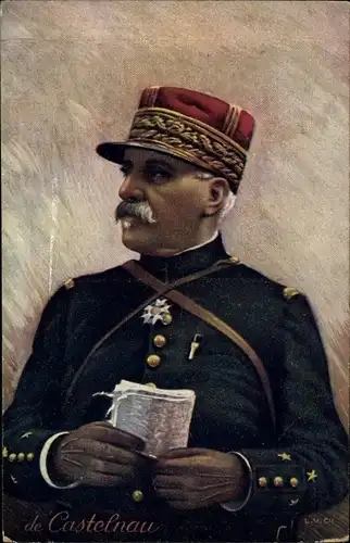 Künstler Ak General Noël de Castelnau, Portrait