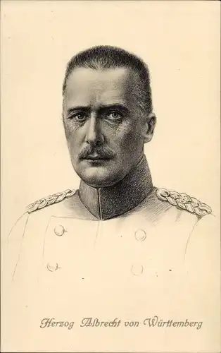 Ak Herzog Albrecht von Württemberg