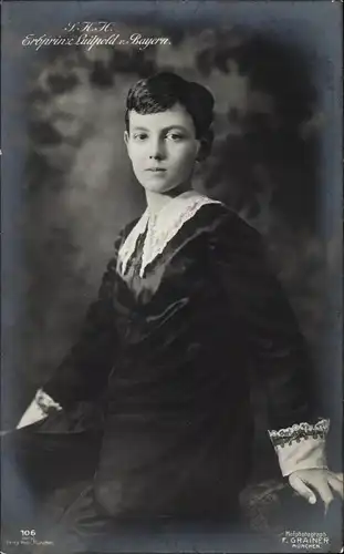 Ak Erbprinz Luitpold von Bayern, Portrait