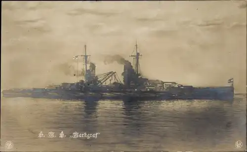 Ak Deutsches Kriegsschiff, SMS Markgraf, Kaiserliche Marine