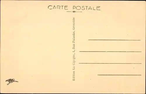 Ak Grenoble Isère, Vue générale et le Pont Marius Gontard