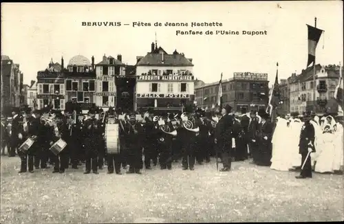 Ak Beauvais Oise, Fetes de Jeanne Hachette, Fanfare de l'Usine Dupont