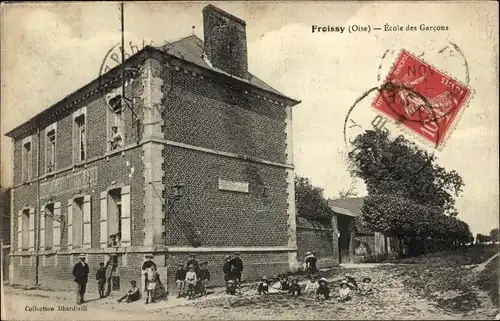 Ak Froissy Oise, Ecole des Garcons