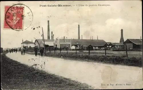 Ak Pont Sainte Maxence Oise, L'Usine de produits Ceramiques