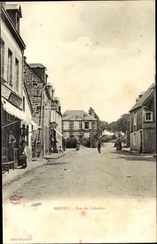 Ak Brecey Manche, Rue du Calvados