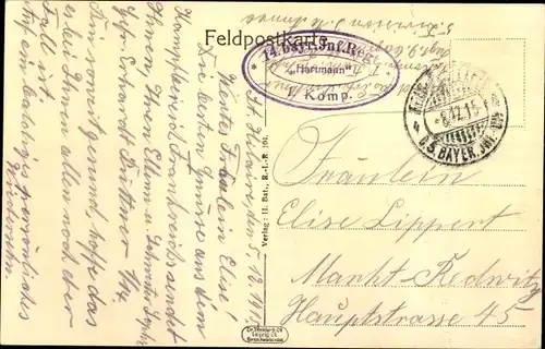 Ak Aubérive Marne, Straßenpartie