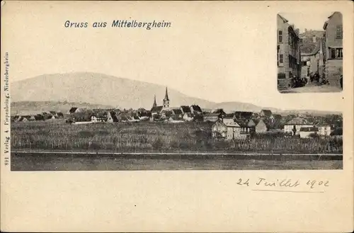 Ak Mittelbergheim Elsass Bas Rhin, Gesamtansicht