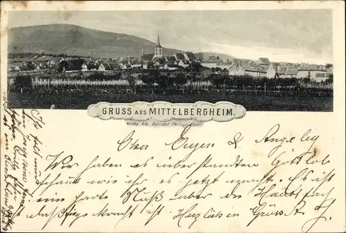 Ak Mittelbergheim Elsass Bas Rhin, Gesamtansicht
