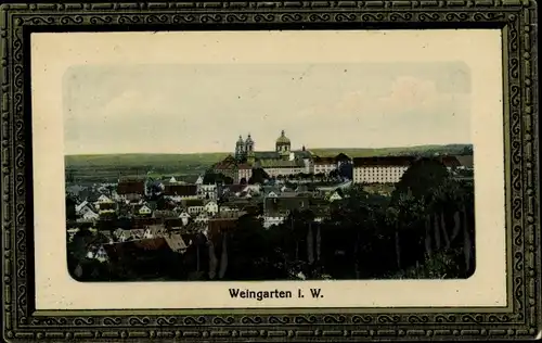 Präge Passepartout Ak Weingarten in Württemberg, Stadtbild