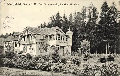 Ak Königsfeld im Schwarzwald Baden, Pension Waldeck