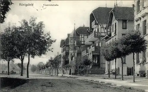 Ak Königsfeld im Schwarzwald Baar Kreis, Blick in die Friedrichstraße