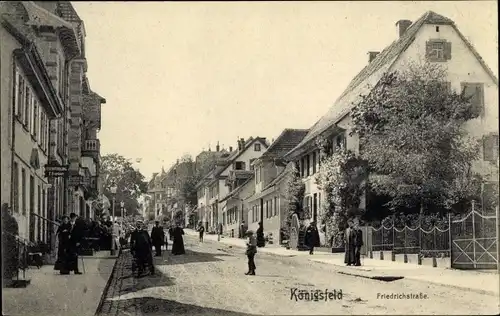 Ak Königsfeld im Schwarzwald Baar Kreis, Friedrichstraße