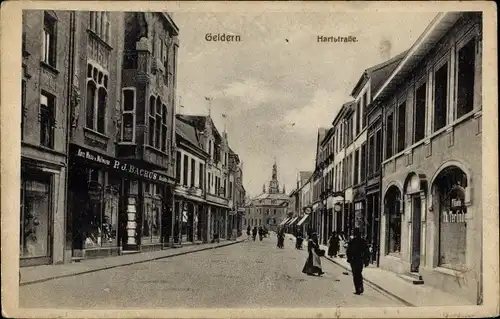 Ak Geldern am Niederrhein, Hartstraße, Geschäfte