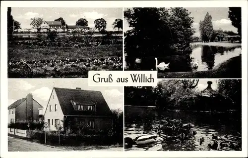 Ak Willich am Niederrhein, Ortsansichten, Teich