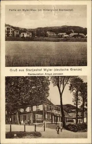 Ak Wyler Kranenburg am Niederrhein, Gasthaus Startjeshof, Wyler Meer