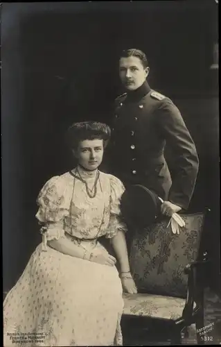 Ak Eitel Friedrich Prinz von Preußen, Sophie Charlotte von Oldenburg