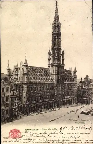 Ak Bruxelles Brüssel, L'Hotel de Ville