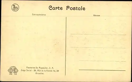 Ak Bruxelles Brüssel, Papeteries De Ruysscher, Atelier de deuillage