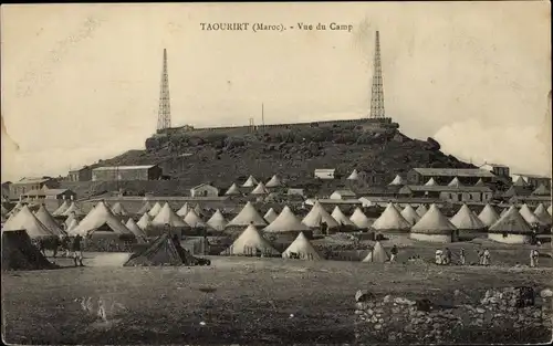 Ak Taourirt Marokko, Vue du Camp, Zelte