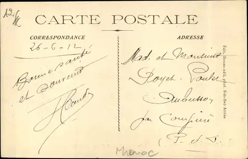 Ak Taourirt Marokko, La France au Maroc, Convoi de Requisition traversant le Ravin Mull