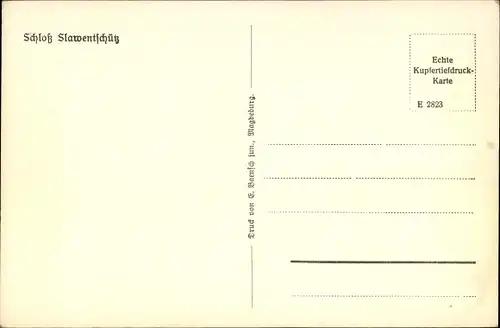 Ak Sławięcice Slawentzitz Schlawentzitz Oberschlesien, Schloss Slawentschütz