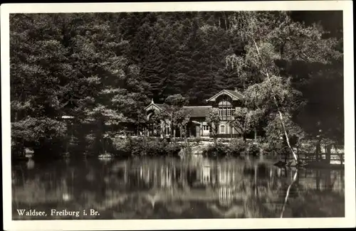 Ak Freiburg im Breisgau, Waldsee, Waldsee-Restaurant