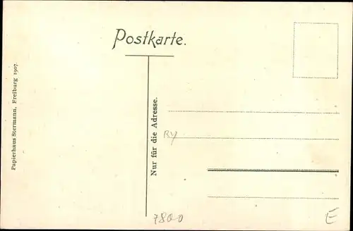 Ak Freiburg im Breisgau, Partie am Schlossberg und Schwabentor, Spaziergänger