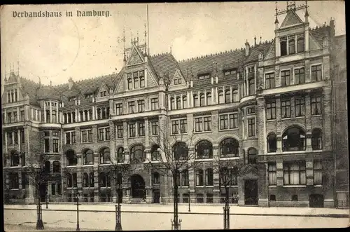 Ak Hamburg, Verbandshaus, Außenansicht