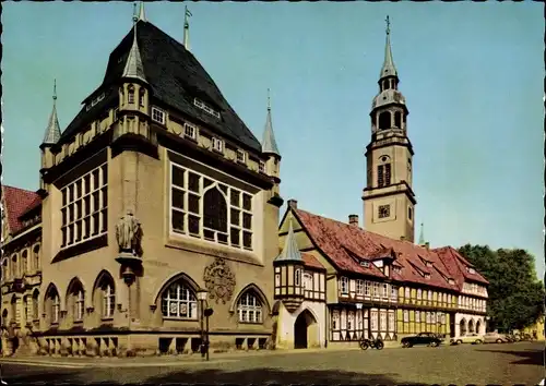 Ak Celle in Niedersachsen, Bomann Museum und Stadtkirche