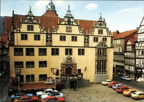 Ak Hann. Münden in Niedersachsen, Rathaus erbaut 1598-1618