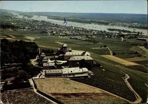 Ak Johannisberg Geisenheim am Rhein Hessen, Schloss Johannisberg, Panorama