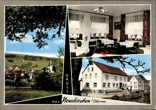 Ak Neunkirchen im Westerwald, Gasthof und Pension Westerwald, Ortsansicht